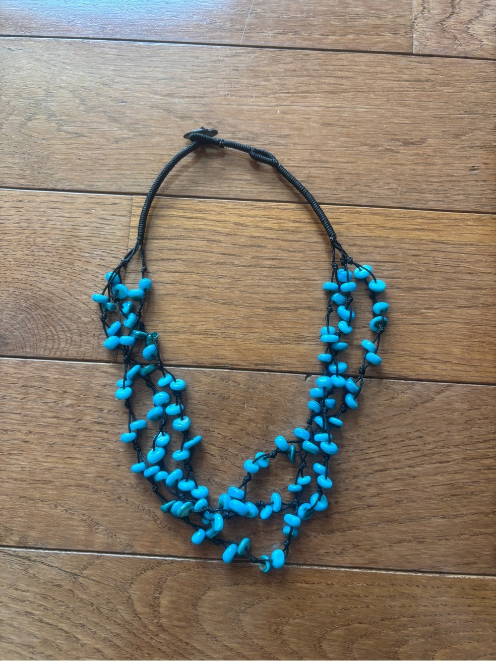 🩵Handcrafted Indigenous Turquoise Bead Multi-Strand Necklace🩵